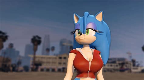 Female Sonic Gta V Mod Showcase Youtube