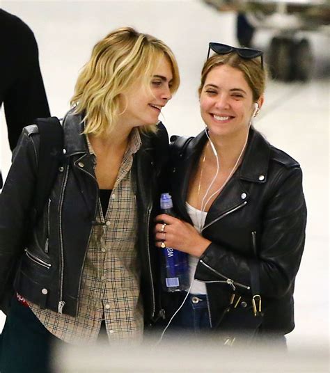 An extremely detailed timeline of cara delevingne and ashley benson's relationship. Ashley Benson and Cara Delevingne - JFK Airport in New ...
