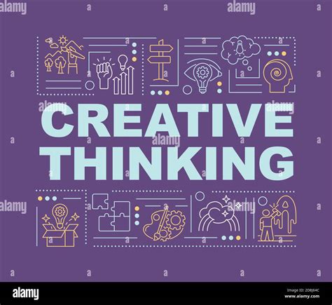 Creative Thinking Word Concepts Banner Stock Vector Image And Art Alamy