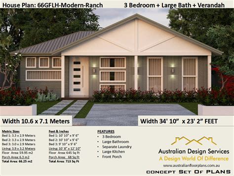 Small 3 Bedroom House Plan Under 1000 Sq Foot 713 Sq Ft Or Etsy