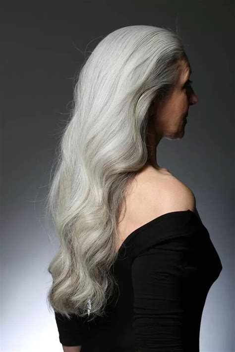 Pin By ️~ Kata Boldi ~ ️ On Gray Is The New Blonde Set Your Hair Freeeeeeeee Long Gray