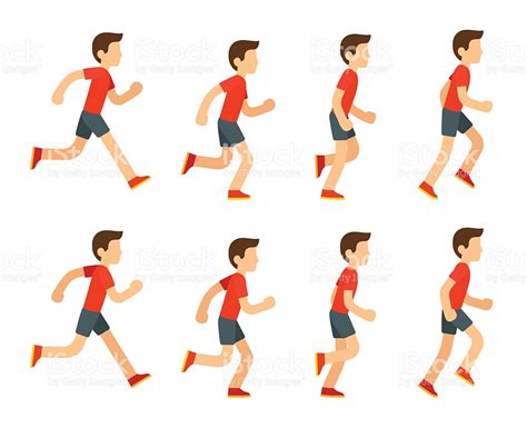 Running Man Animation Stock Vector Art 591434656 Istock Clipart