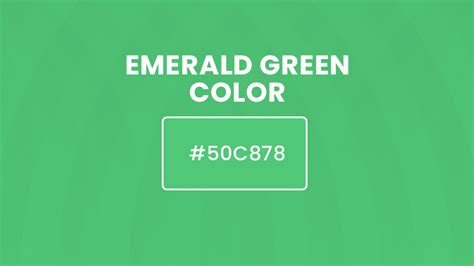 Emerald Green Hex Color Code Go Green Collections