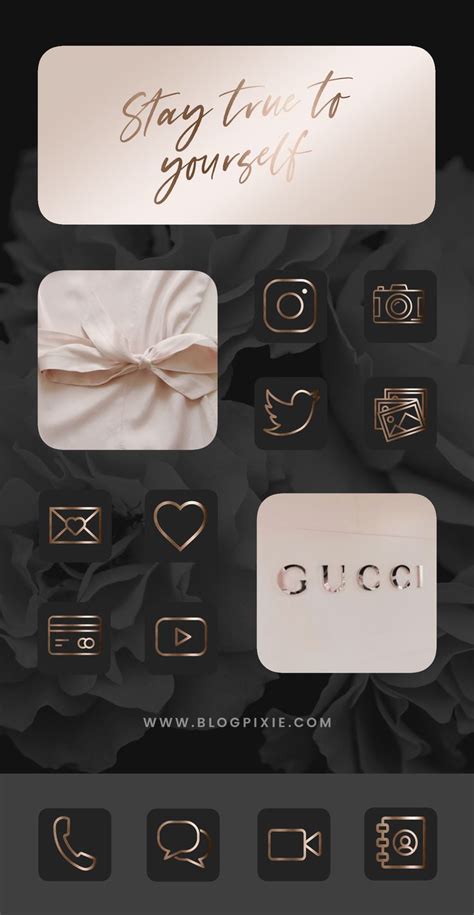 Settings Icon Aesthetic Rose Gold References Mdqahtani