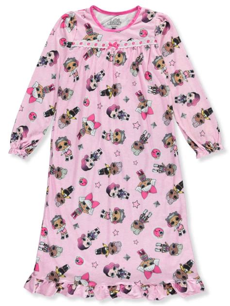 Lol Suprprise Lol Surprise Girls Ruffle Trimmed Flannel Nightgown