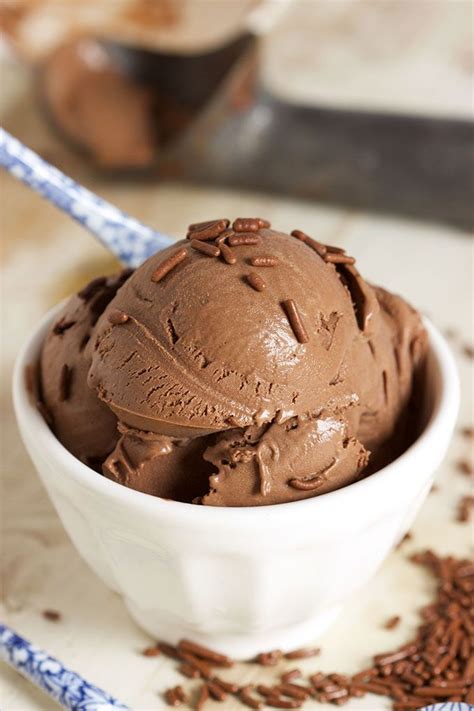 Homemade Chocolate Ice Cream Homemade Ice Cream Recipes Frozen Chocolate Chocolate Desserts