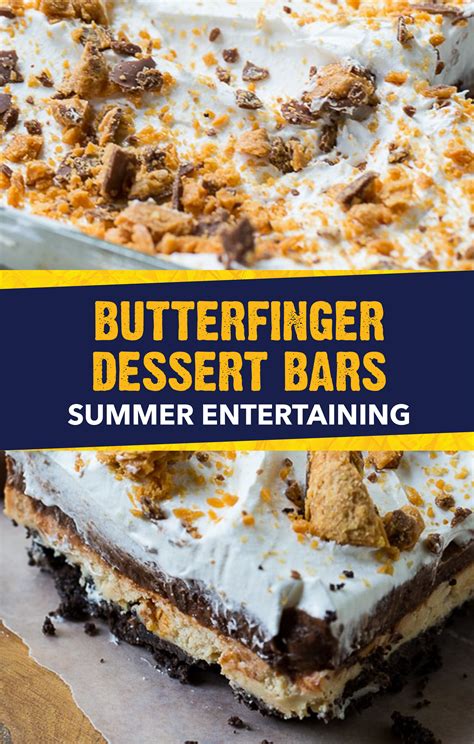Need more summer cooking ideas? Butterfinger Lush | Recipe | No Bake Butterfinger Treats | Desserts, Desserts for a crowd ...