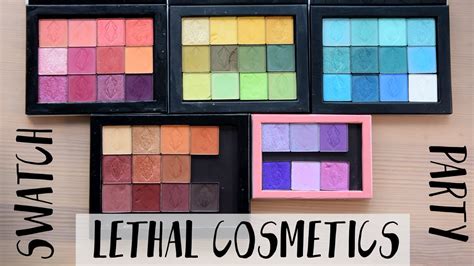 Lethal Cosmetics Swatch Party Youtube