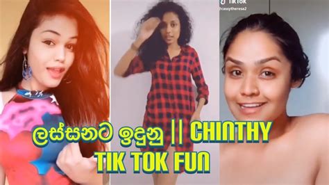 Lassanta Idunu ලස්සනට ඉදුනු Chinthy Sri Lanka Best Tik Tok Dance Compilation 2020 P1