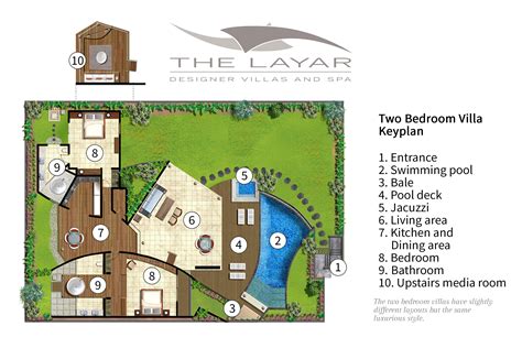 The Layar Two Bedroom Villa Floorplan Elite Havens