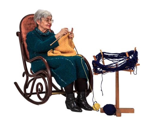 960 Woman Knitting Chair Stock Photos Pictures And Royalty Free Images