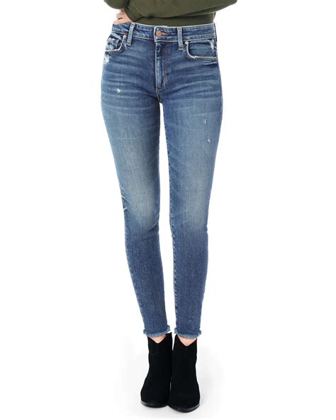 Joes Jeans The Charlie Ankle Frayed Hem Skinny Jeans Neiman Marcus