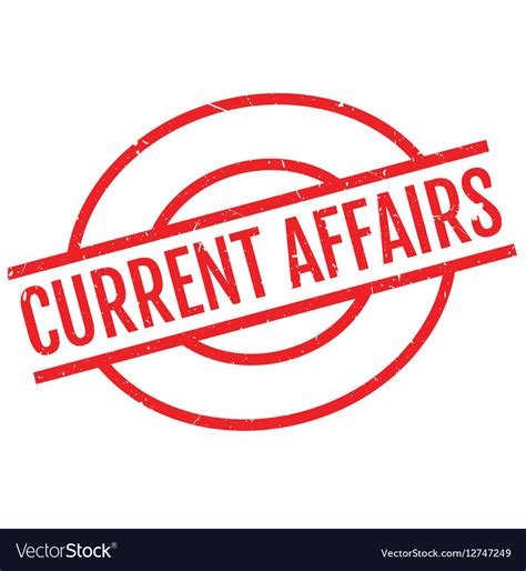 Current Affairs Rubber Stamp Royalty Free Vector Image