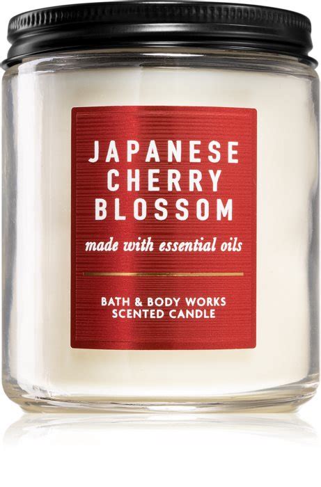 Bath And Body Works Japanese Cherry Blossom Scented Candle Uk