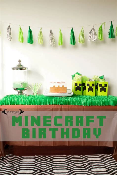 Minecraft Birthday Party Five Marigolds