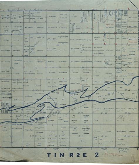 1911 Maricopa County Arizona Land Ownership Plat Map T1n R2e Arizona