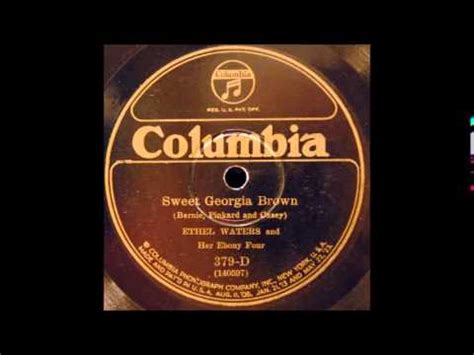 Ethel Waters Sweet Georgia Brown Music Video Song