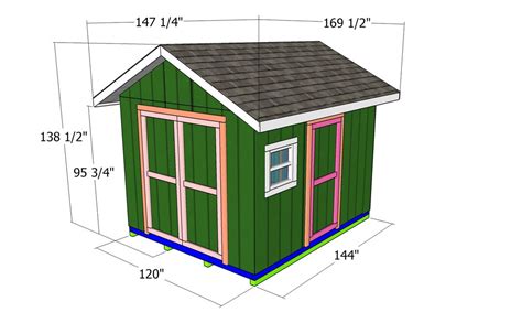 10x12 shed plans gable garden shed pdf download etsy