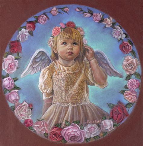 Angel Of Roses Painting By Tricia Reilly Matthews