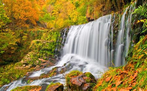 Autumn Waterfall Image - ID: 243573 - Image Abyss