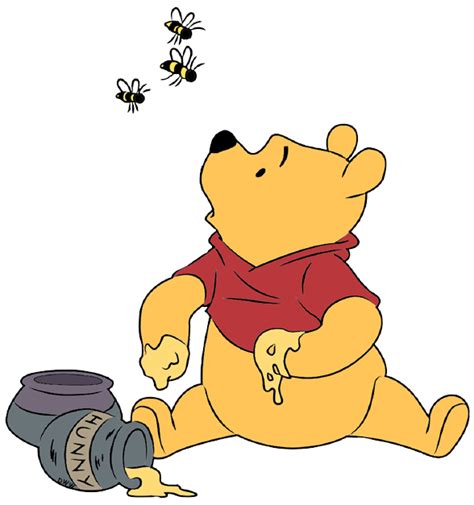 Winnie The Pooh Holding Honey Pot