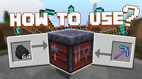 How To Use The Smithing Table To Get Infinite Diamond Tools Minecraft