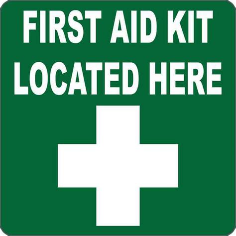 First Aid Kit Signage Brandon Murray