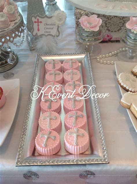 1st Communion Pink And Silver 1st Communion Party Ideas Photo 13 Of 13