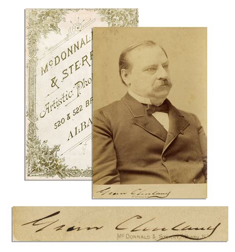 Lot Detail - Rare President Grover Cleveland Signed Photo