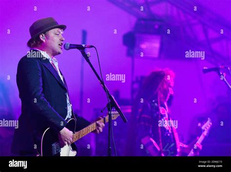 Lead Singer And Guitarist Mark Chadwick Of The Levellers Performing At