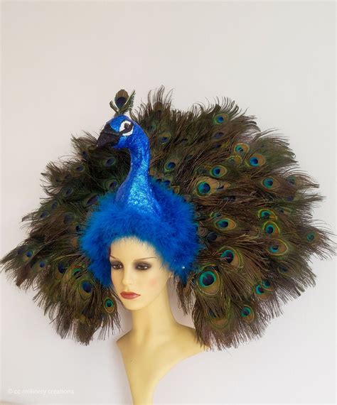 Peacock Headpiece Cc Millinery Creations Peacock Costume Diy Peacock