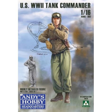 Andys Hobby Headquarters Andys Hhq 116 Us Wwii Tank Commander Model