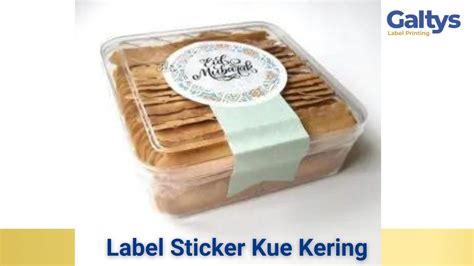 Contoh Label Sticker Kue Kering Kekinian Terbaru 2023 Rollstickerid