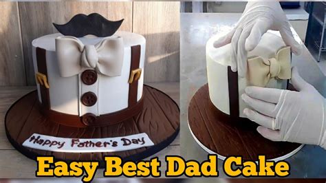 Easy Fathers Day Cake Tutorial Best Dad Cake Ideas Youtube