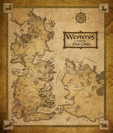 Westeros And Essos New Map