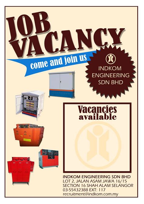 Jawatan kosong jobs now available in kota bharu. jmc kota bharu: Jawatan Kosong Di Indkom Engineering Sdn. Bhd