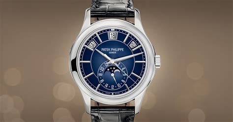 Patek Philippe Complications Moon Phase White Gold Watch 5205g 013