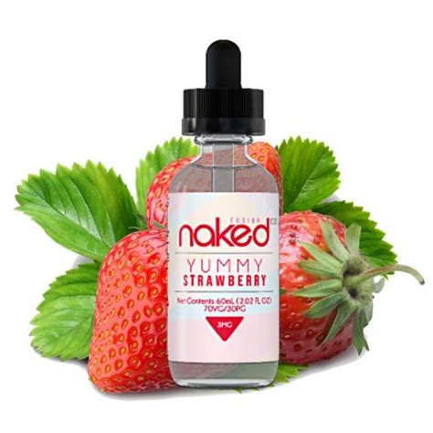 naked 100 yummy strawberry 60ml vaper choice