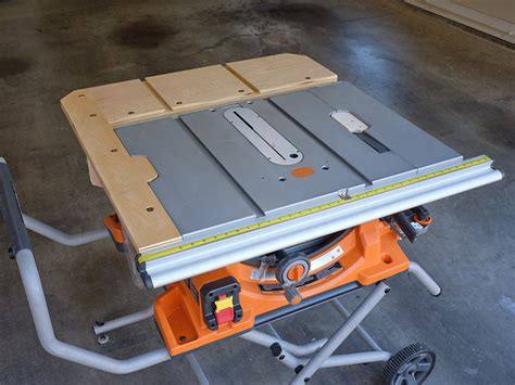 Ridgid R4510 Table Saw Extension By Ron Stewart