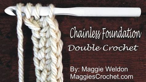 Video Tutorial Learn A New Crochet Stitch Foundation Double Crochet