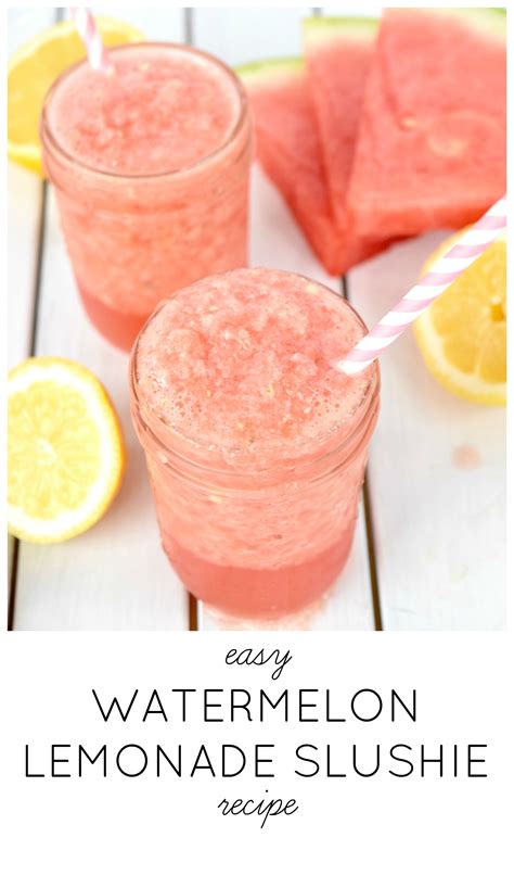 Watermelon Lemonade Slushie Recipe