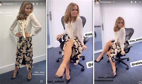 Amanda Holden 51 Flashes The Flesh In Jaw Dropping Skirt With Daring