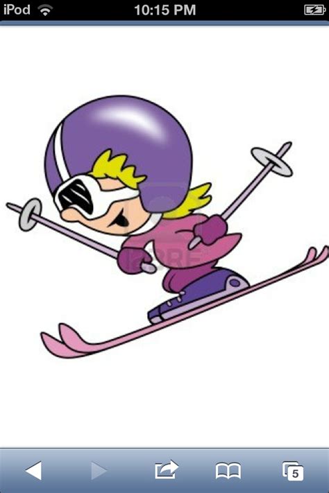 Skiing Is Really Fun But I Want To Learn To Snowboard Clip Art Fun