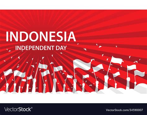 Independent Day Indonesia Royalty Free Vector Image