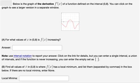 Answered Below Is The Graph Of The Derivative Bartleby