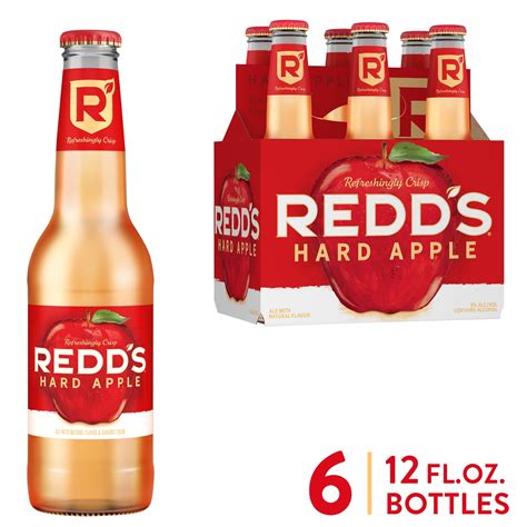 Redd S Hard Apple Fruit Beer 6 Pack 12 Fl Oz Bottles 5 Abv