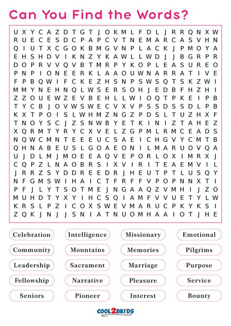 Large Print Word Searches For Seniors Printable Printable Word Searches