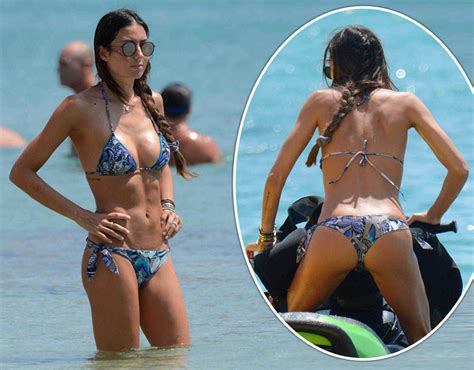 Elisabetta Gregoraci Flaunts Enviable Figure And Pert Bottom In Skimpy Thong Bikini Celebrity