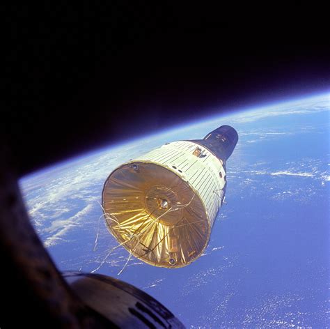 The Gemini 7 Spacecraft Photographed By The Gemini 6 Crew During The