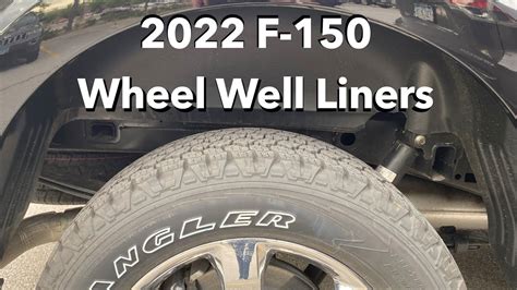 2022 Ford F 150 Wheel Well Liner Add On Option Youtube